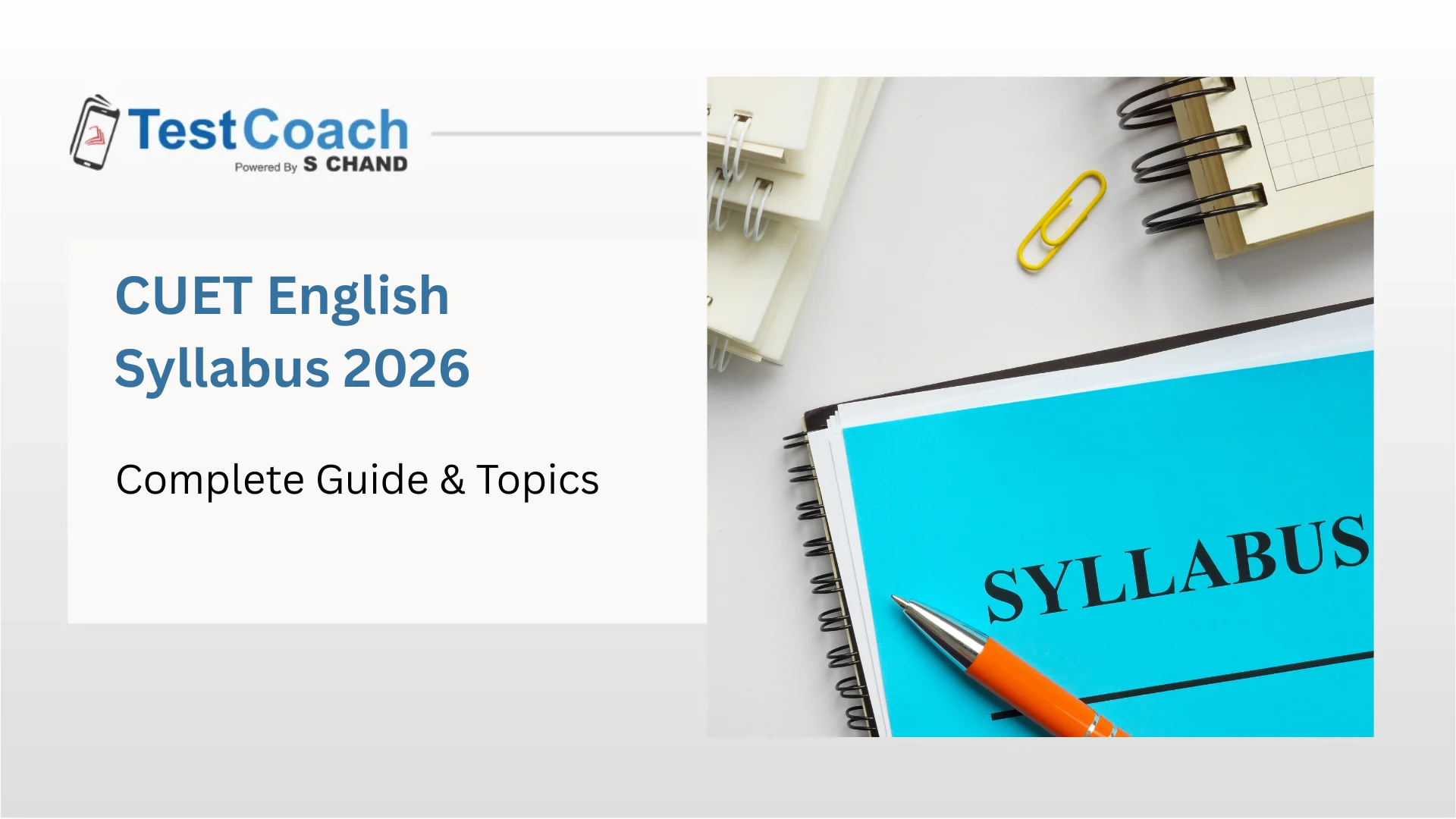 CUET English Syllabus 2026 – Complete Guide & Topics