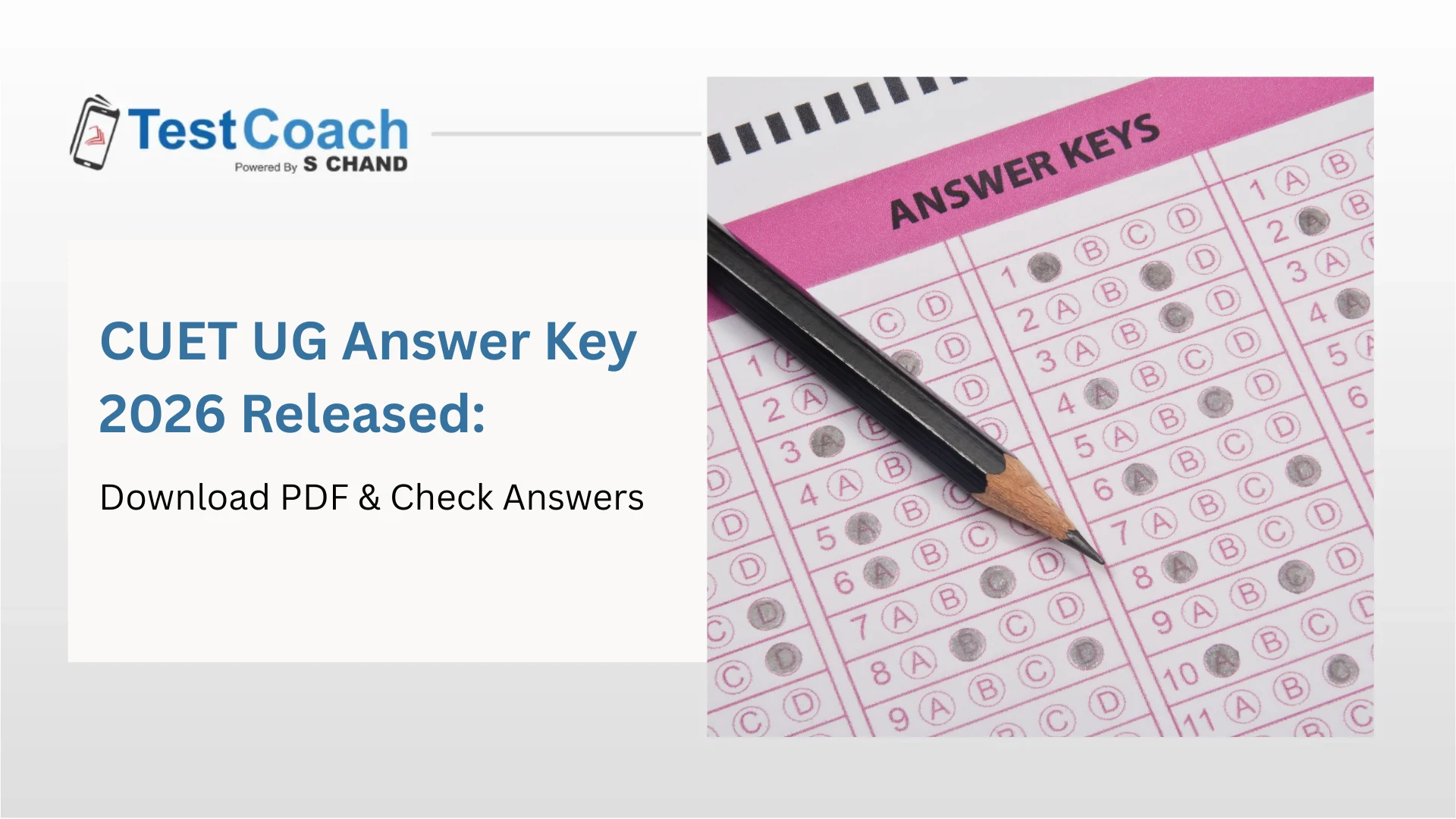 CUET UG Answer Key 2026 Released