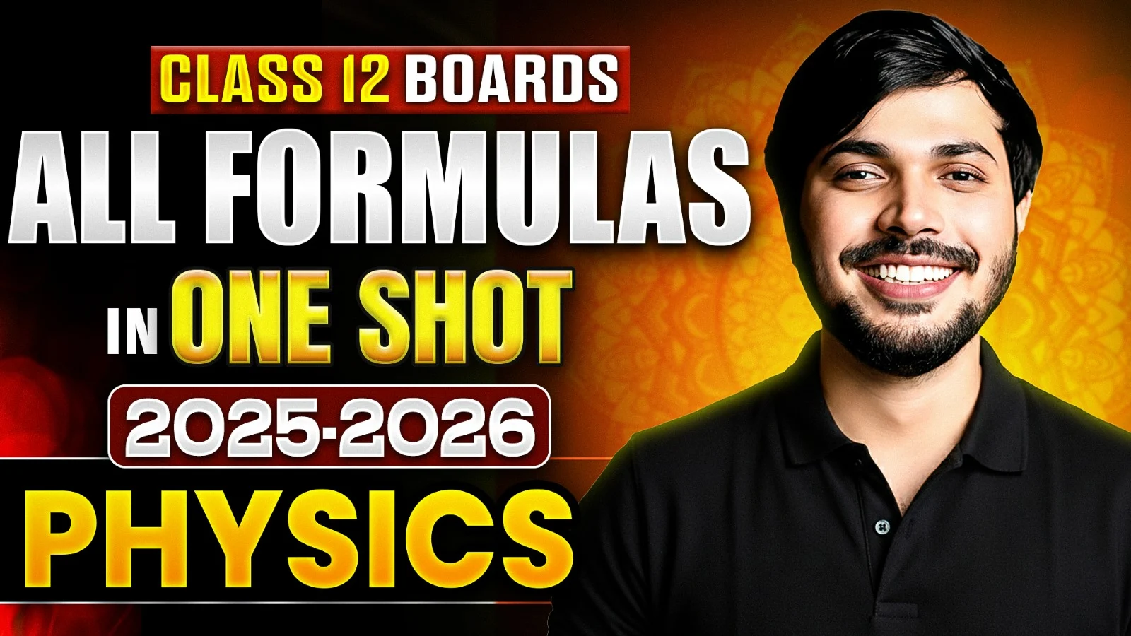 Physics All Formulas in One Shot! Class 12 Boards 2025-26